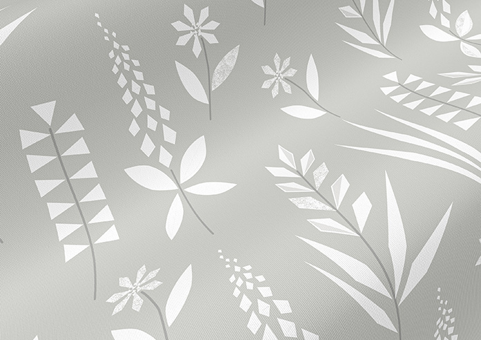 Woodland Phlox, Grey - Twist&Fit Roller Blind - Image 4